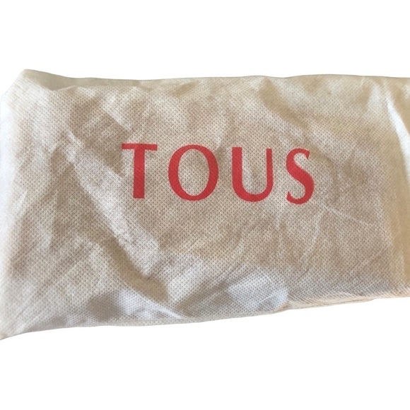 Genuine Tous Pebble Leather Zip~Around Wallet Cognac Dustcover Flaws - Picture 5 of 9